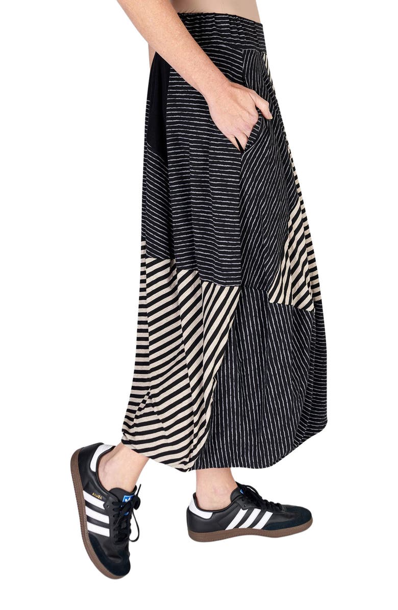 Alembika Patchwork jersey maxi skirt, Alternate, color, 