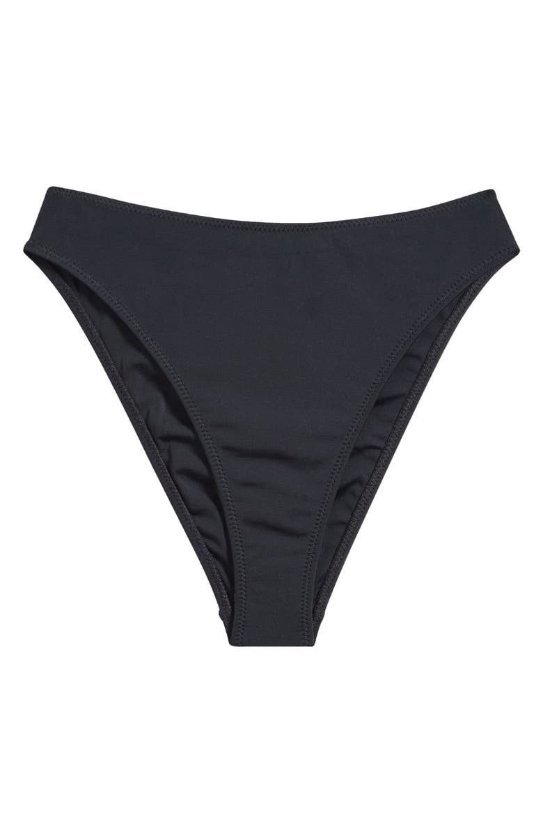 PacSun Zinnia High Waist Bikini Bottom, Alternate, color, Black