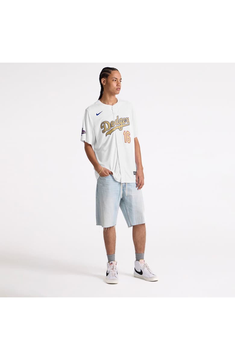 Nike Men's Nike Will Smith White Los Angeles Dodgers 2025 Gold Collection Limited Jersey, Alternate, color, 