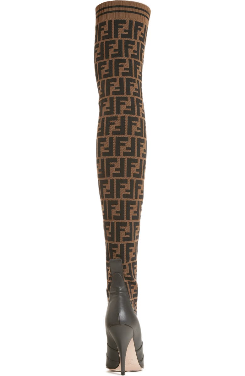 Fendi Rockoko Over the Knee Boot, Alternate, color,