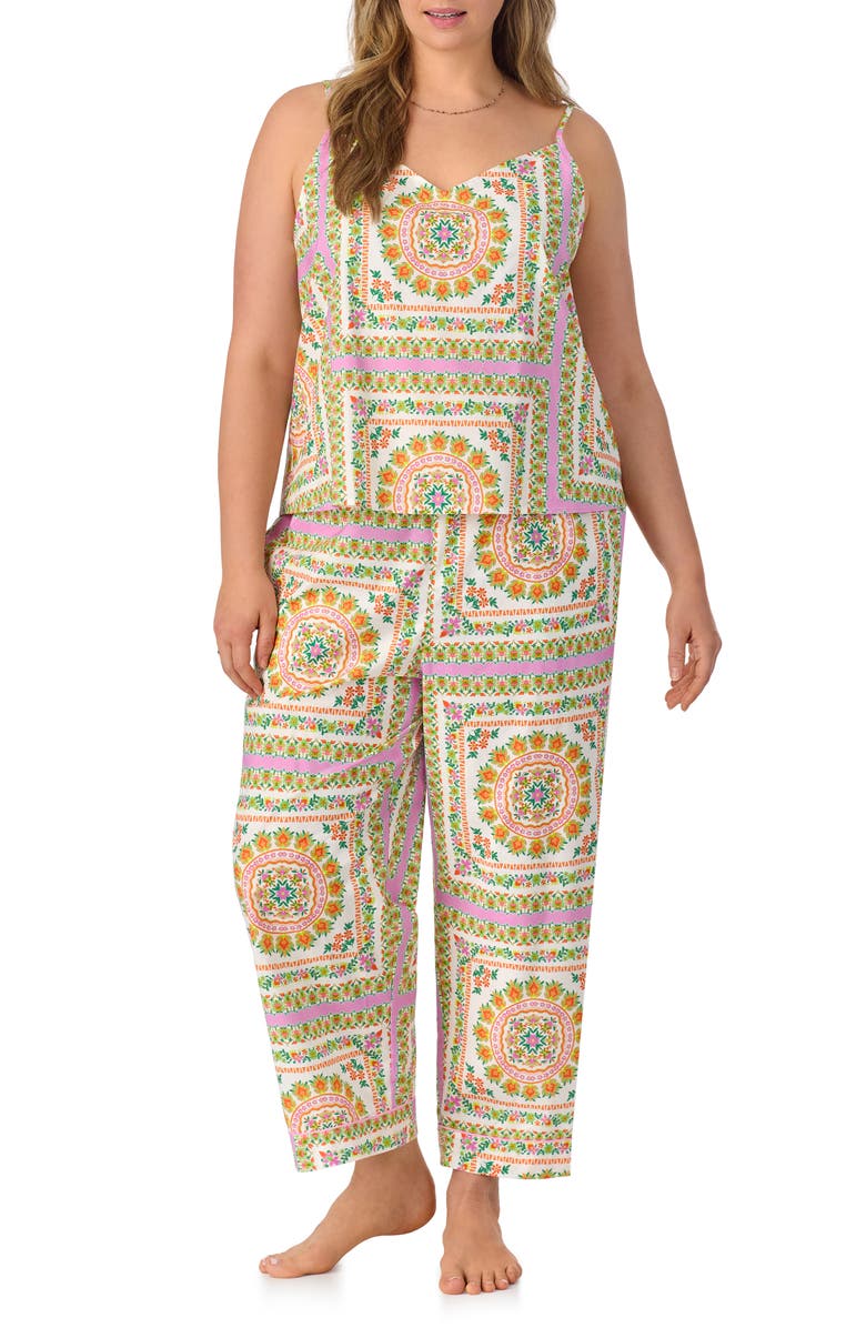 BedHead Pajamas Print Organic Cotton Crop Pajamas, Alternate, color, 