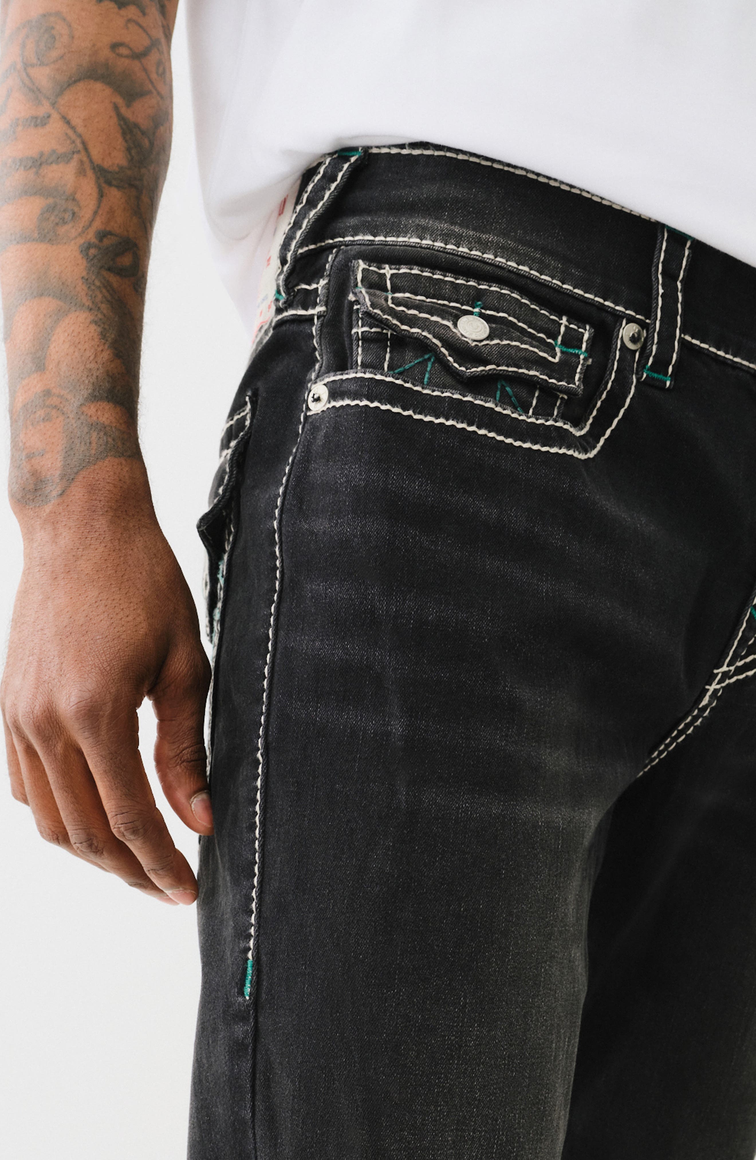 True Religion Ricky Big T Flap Slim Fit Jeans (Men) | Nordstromrack