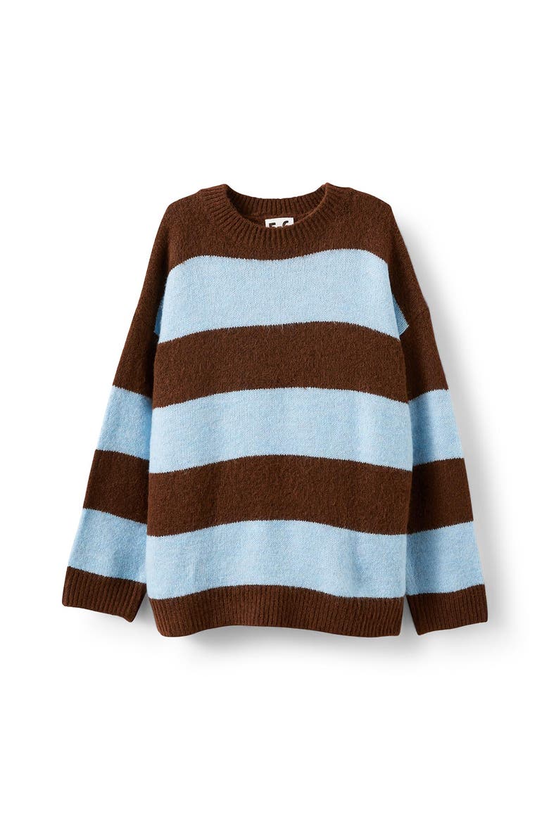 Kid's Blake Knit Crew, Main, color, Dawn Blue Rocky Road
