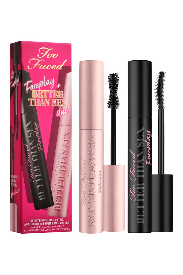 Foreplay & Better Than Sex Mascara Set, Main, color, BLACK
