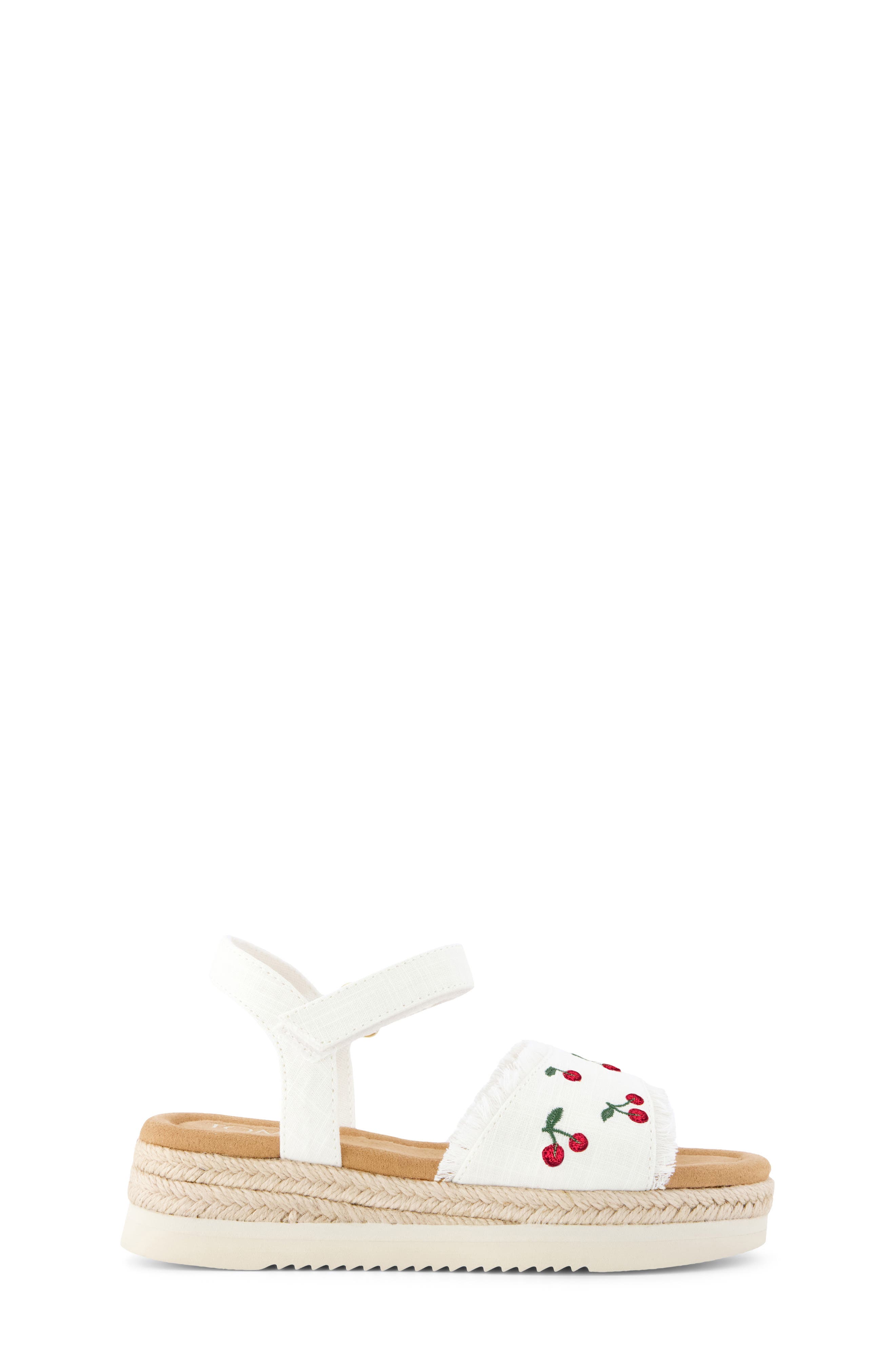 TOMS Kids' Diana Espadrille Ankle Strap Platform Wedge Sandal, Alternate, color, 