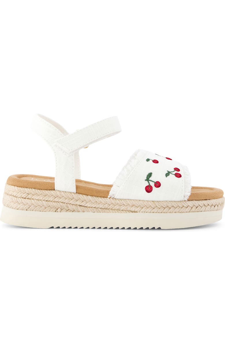 TOMS Kids' Diana Espadrille Ankle Strap Platform Wedge Sandal, Alternate, color,