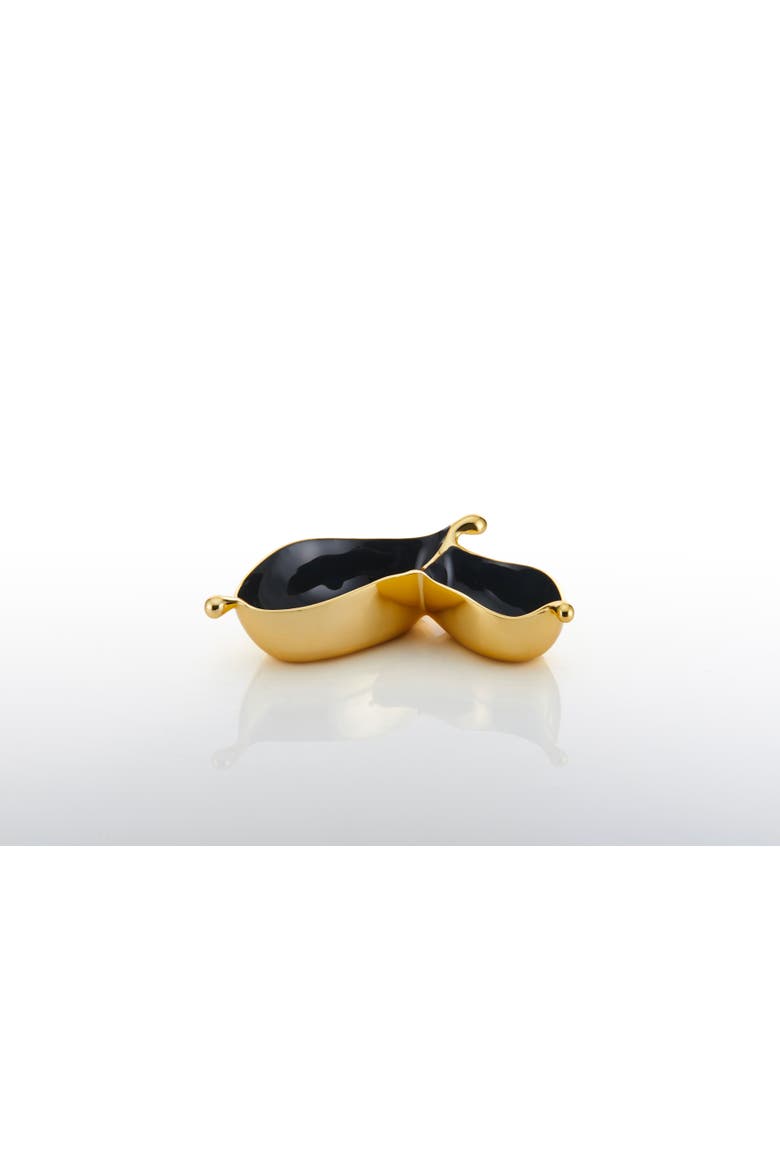 Pod Double Snack Graphite Bowl, Main, color, Gold