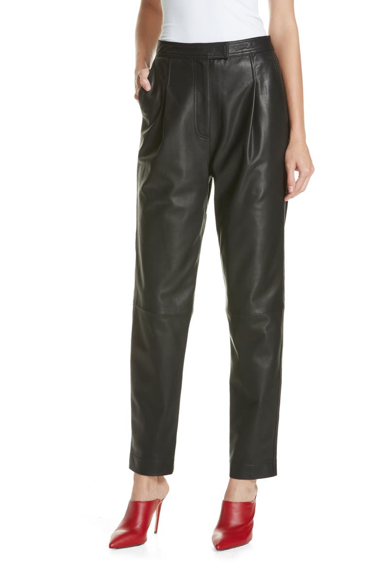 Robert Rodriguez Leather Pants, Main, color, 