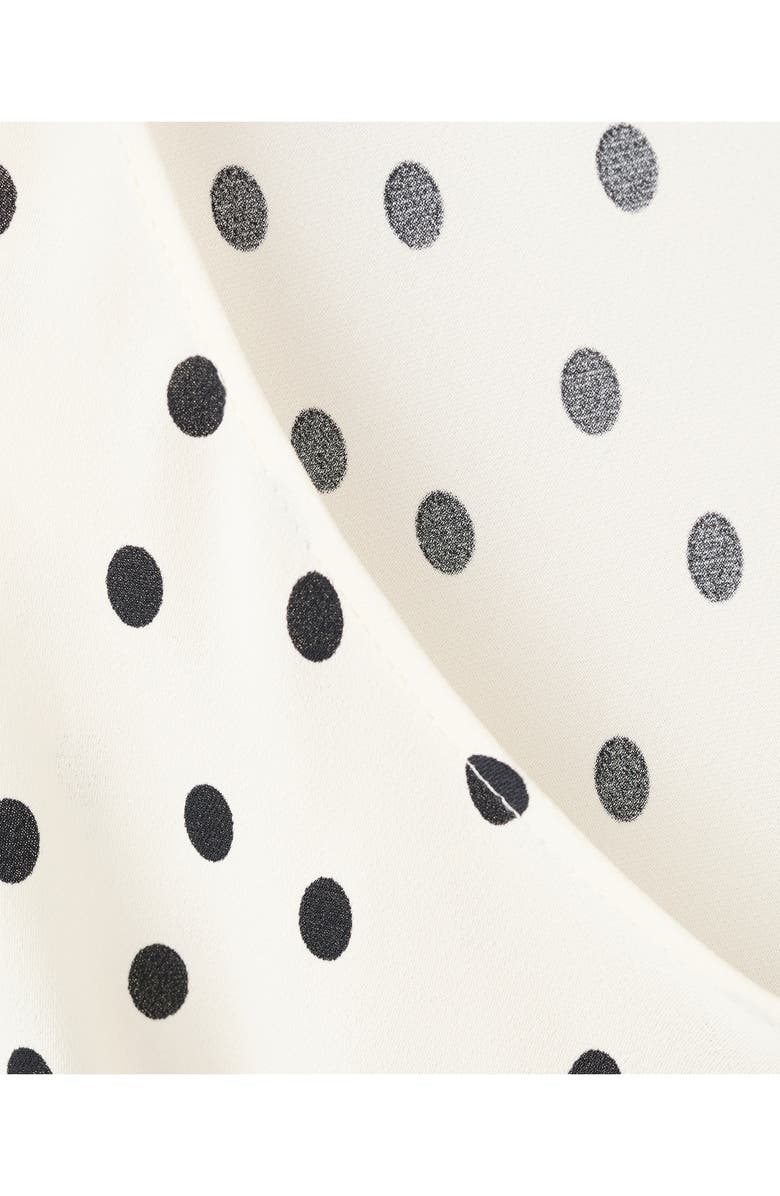 MANGO Taby 2 Polka Dot Sleeveless Dress, Alternate, color, Off White