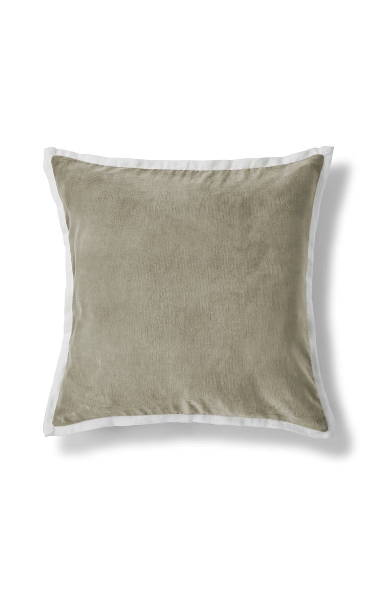 CHRISTY Eltham Luxury Velvet Cotton Cushion, Main, color, Sand