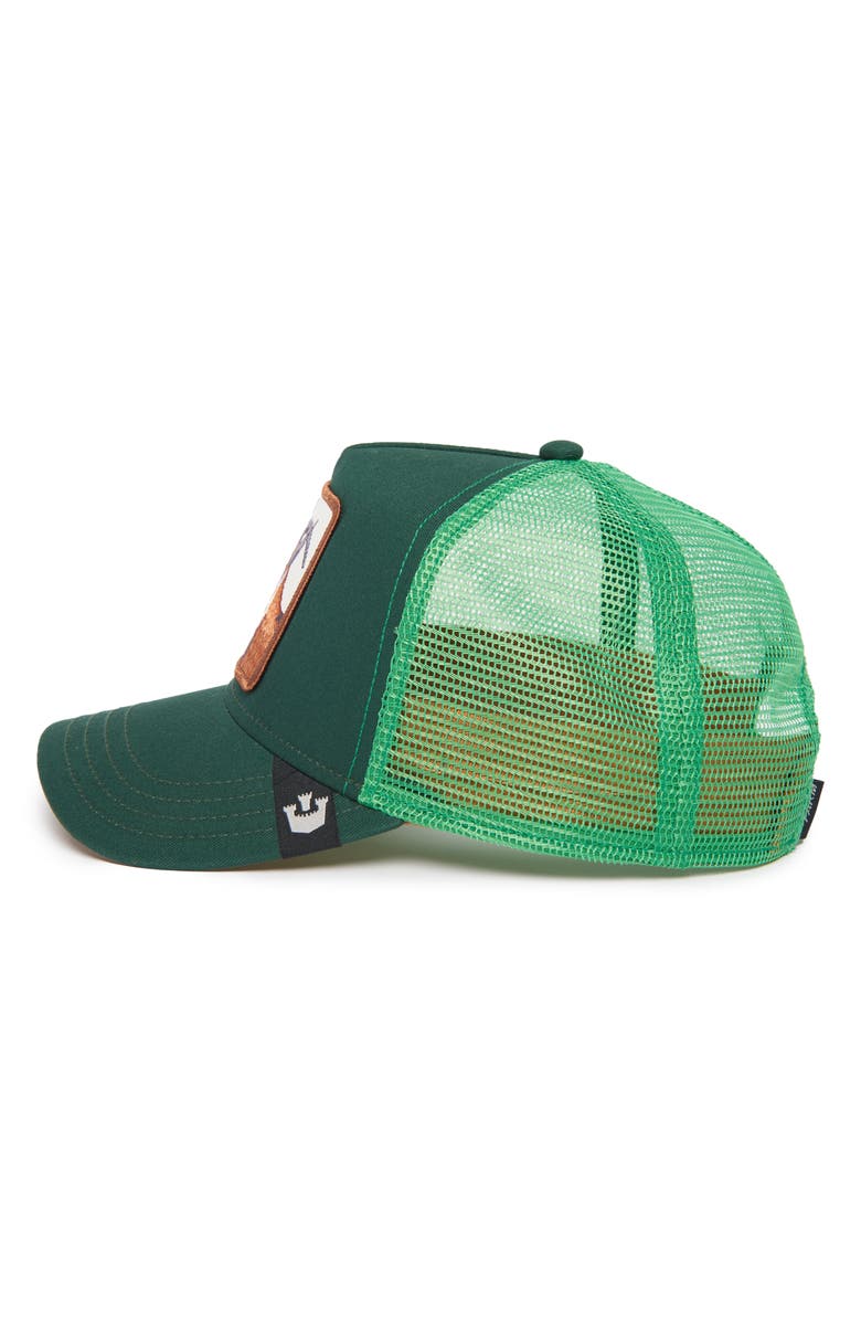 Goorin Bros. G.O.A.T. Patch Trucker Hat, Alternate, color, Green