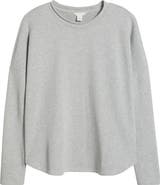 Caslon® Roll Crewneck Terry Sweatshirt