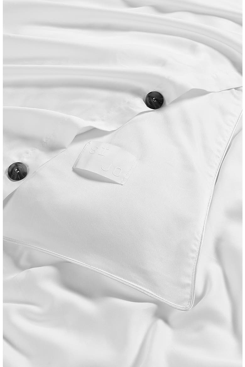 Tencel® Lyocell Duvet Cover, Alternate, color, SNOW