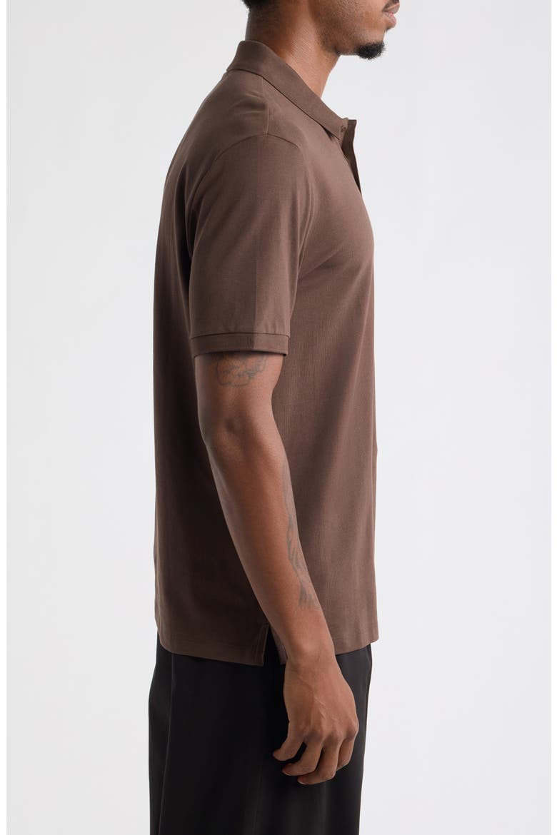 Donos Pima Cotton Polo, Alternate, color, BROWN