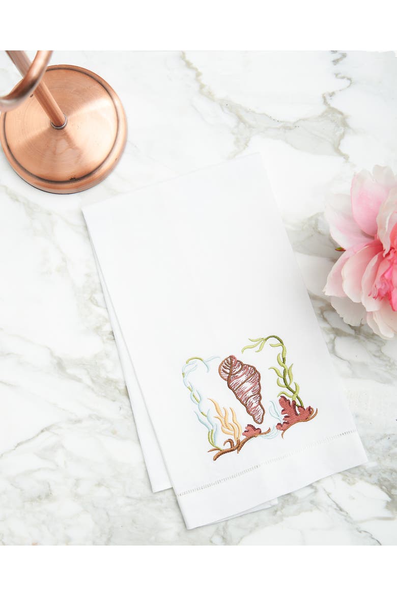 Tulip Shell Woven Kitchen Towel, Alternate, color, brown