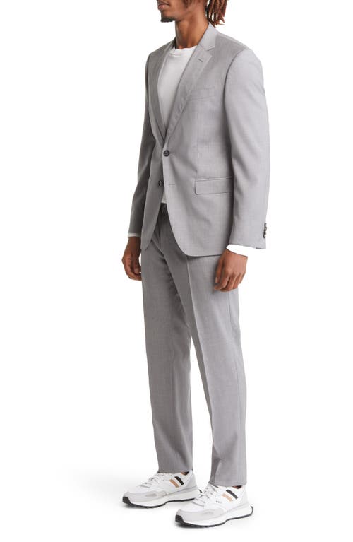 Hugo Boss Boss Huge Solid Wool Suit In Gray