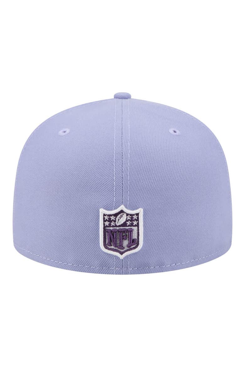 Men's New Era Light Purple Green Bay Packers Lavender Bloom 59FIFTY Fitted Hat, Alternate, color, Light Purple