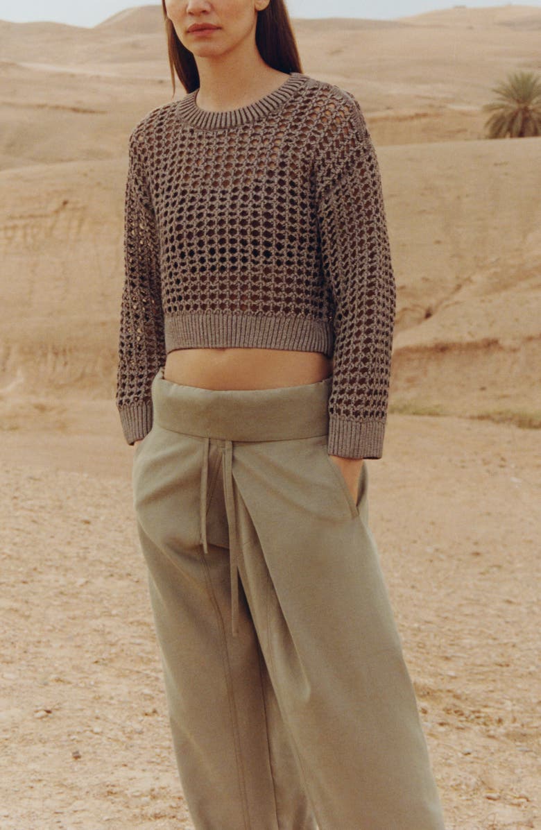 MANGO Open Stitch Sweater, Alternate, color,