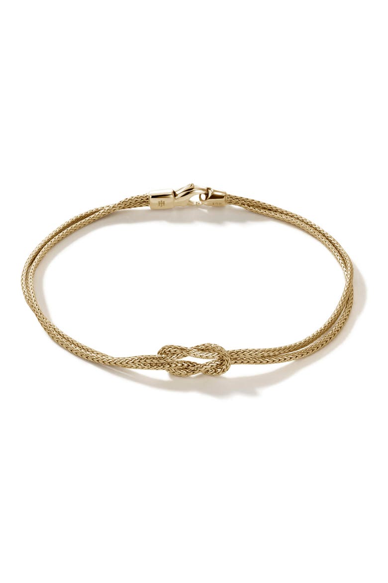 Love Knot Bracelet, Main, color, GOLD