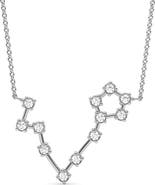 HauteCarat Pisces Constellation Lab Created Diamond Necklace