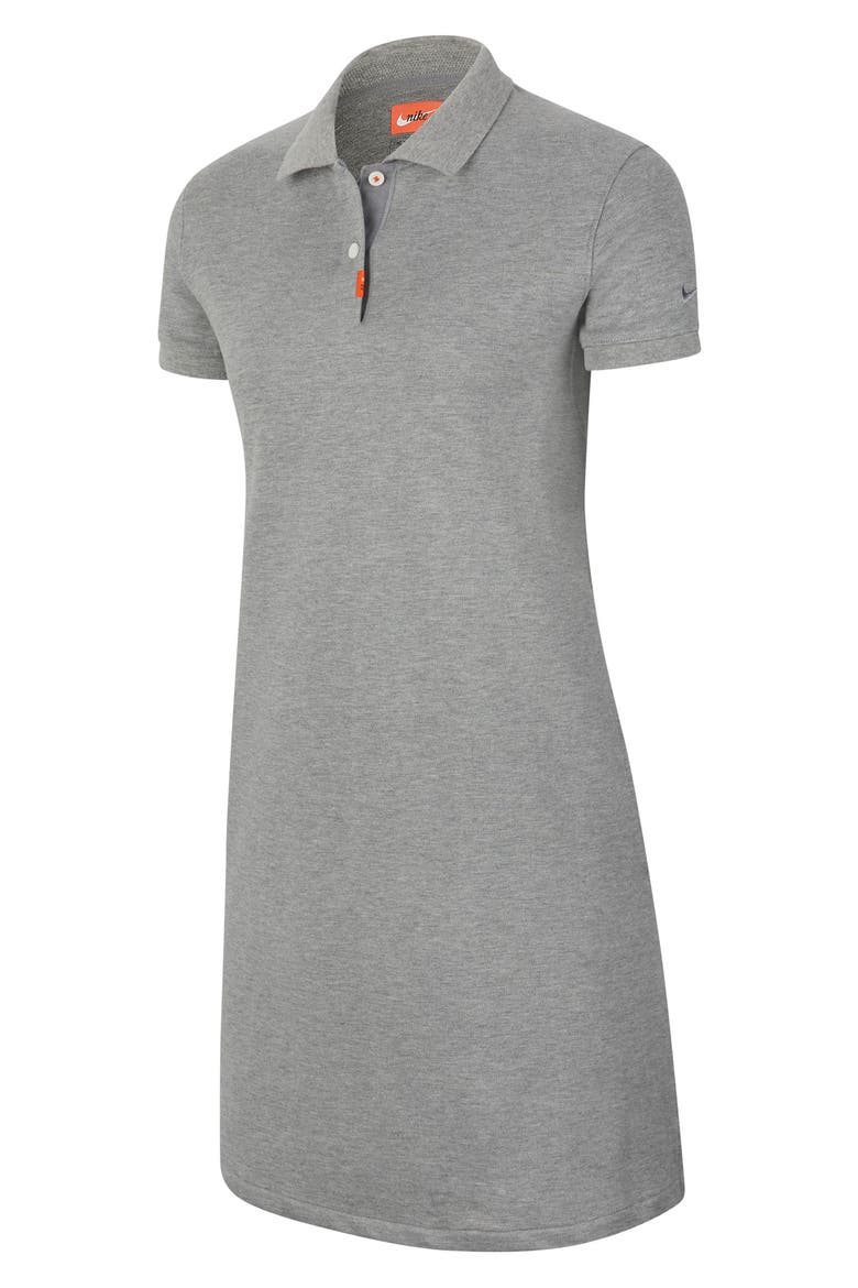 Dri-FIT Polo Dress, Alternate, color, DARK GREY/ HTR/ WOLF GREY