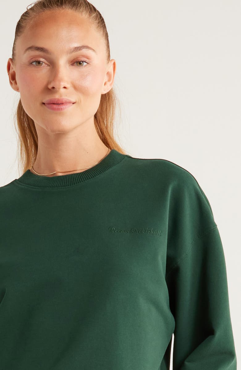 Recess Pickleball x Zella Courtside Oversize Sweatshirt, Alternate, color, Green Park