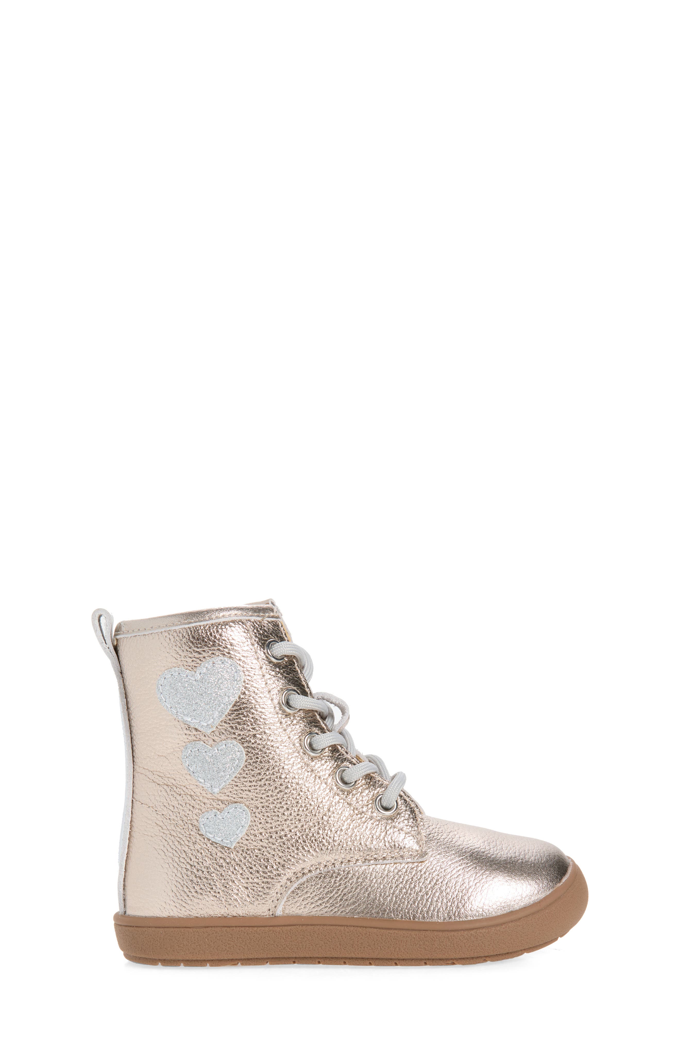 Kids' Joy Swag Leather Boot, Alternate, color, METAL LYCHEE