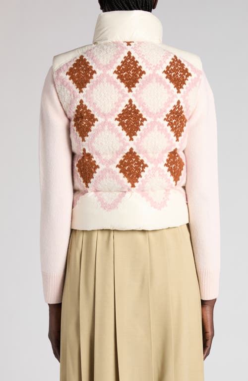 Moncler Armathia Quilted Diamond-pattern Vest In Multi