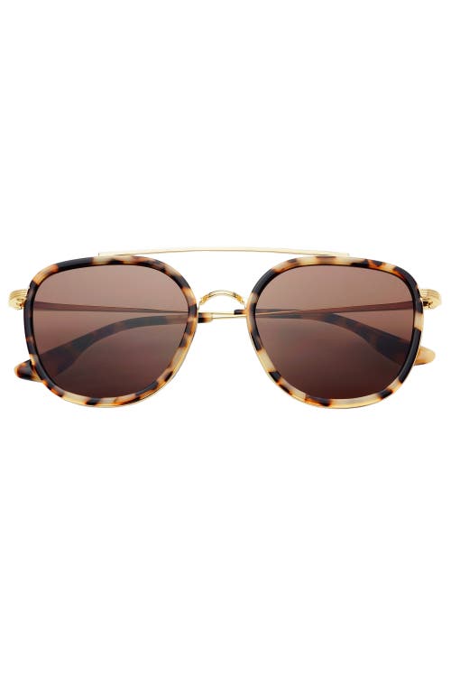 Freyrs Eyewear Weston Round Sunglasses In Brown