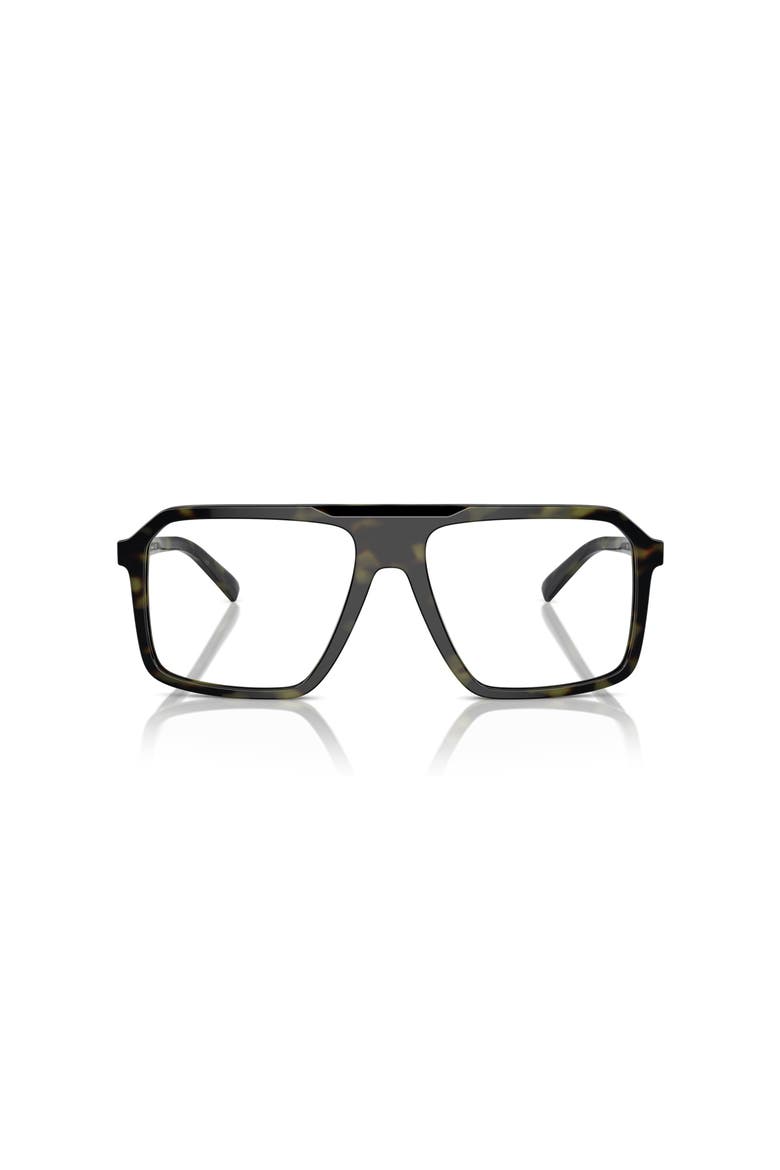 57mm Square optical glasses, Alternate, color, Green
