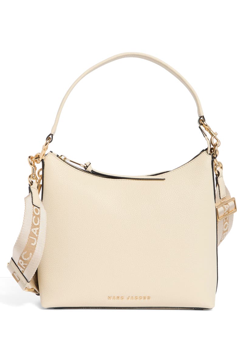 Marc Jacobs Drifter Pebbled Leather Large Hobo Bag, Main, color, Marshmallow