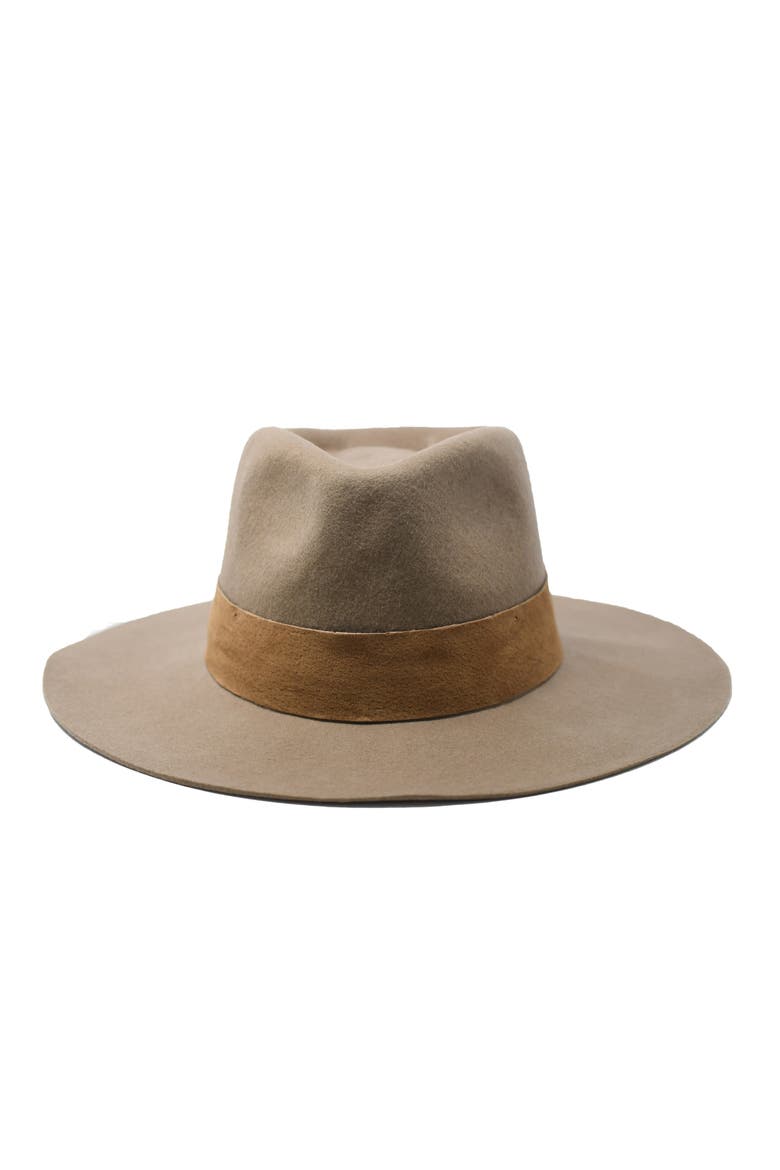 High Crown Wool Fedora, Alternate, color, CAMEL