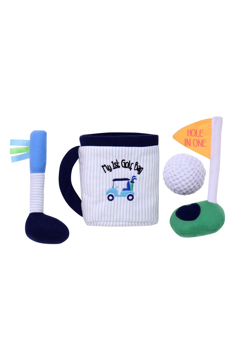 Little Me My First Golf Bag Plush Set, Main, color, Blue