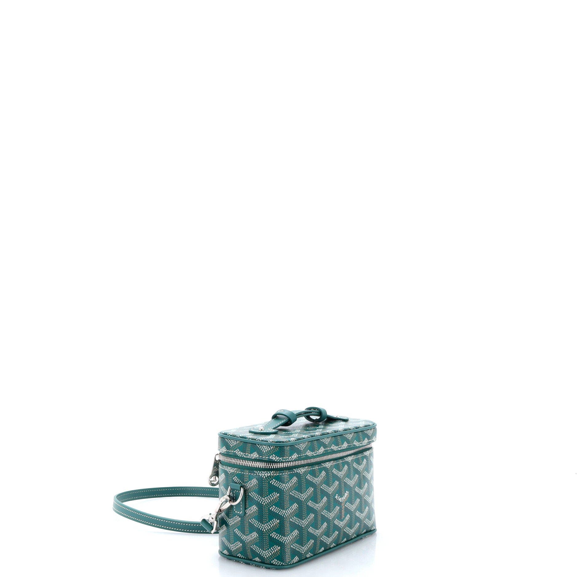 Muse Vanity Case Coated Canvas Mini, Alternate, color, Green