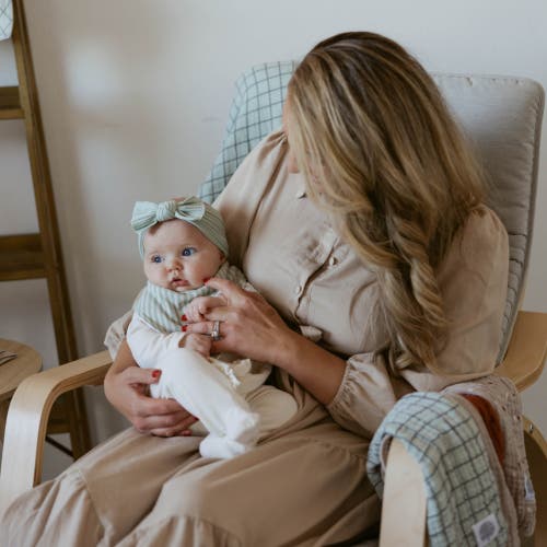 Parker Baby Co. Cable Knit Knotted Headbands In Pebble Set