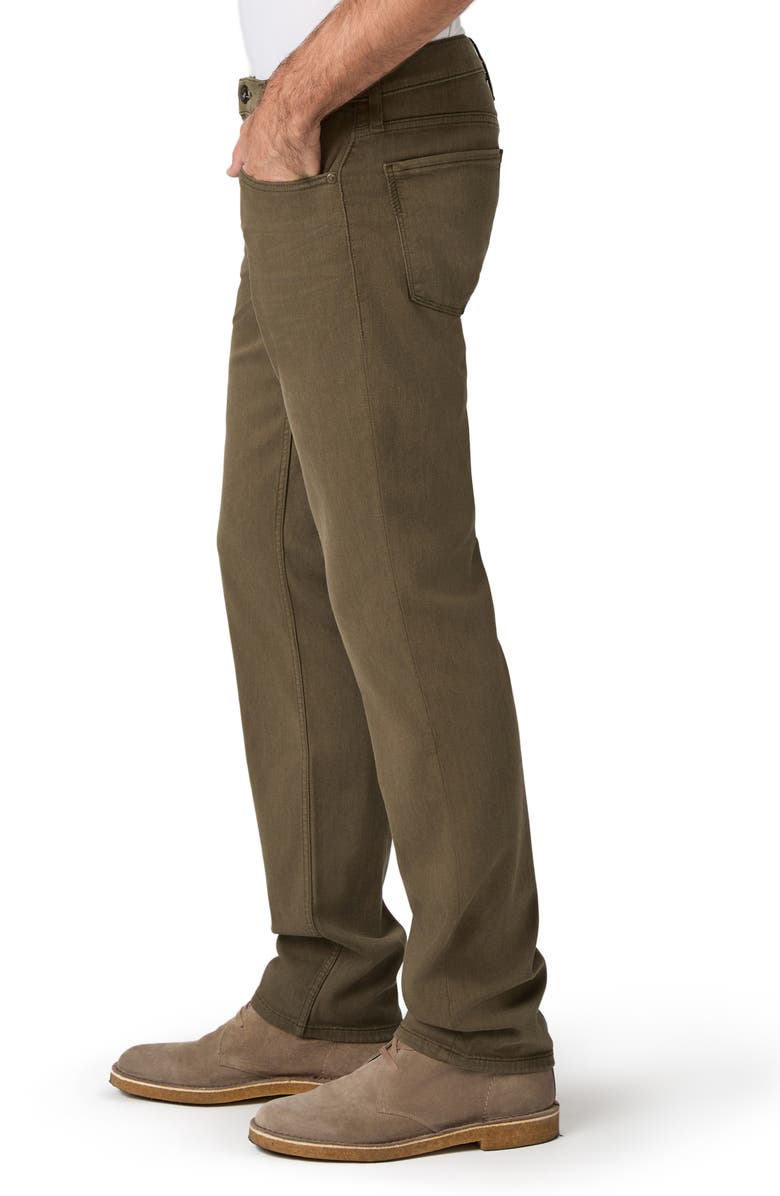 PAIGE Normandie Straight Leg Jeans, Alternate, color, Olive Branch