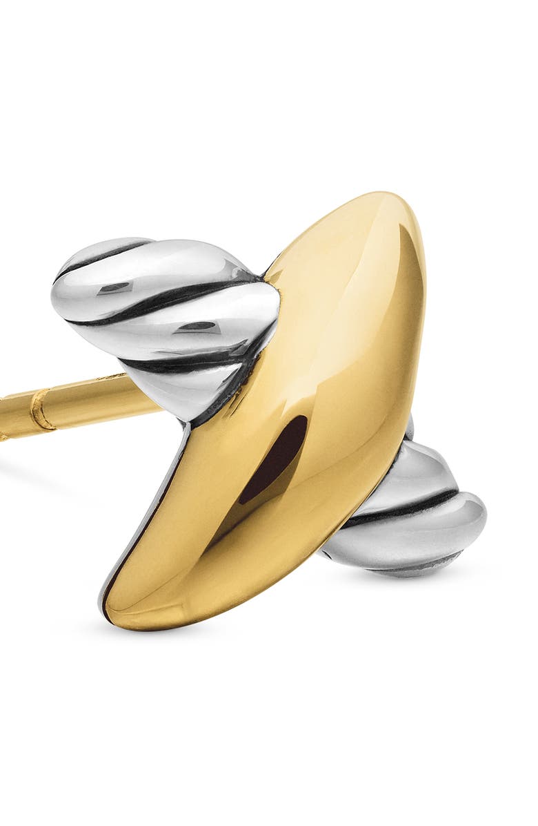 David Yurman Petite X Stud Earrings, Alternate, color, Diamond/ Silver