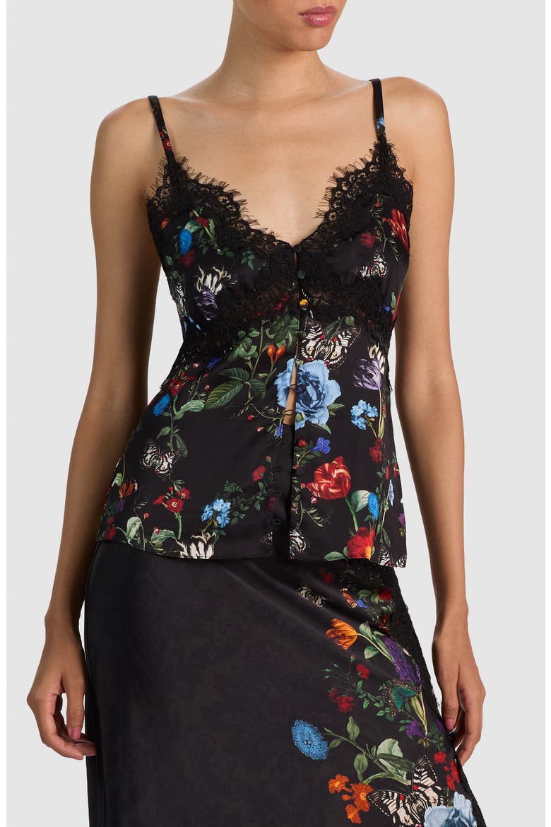 Melodie Lace Trim Camisole, Alternate, color, MOONLIT MANOR SM