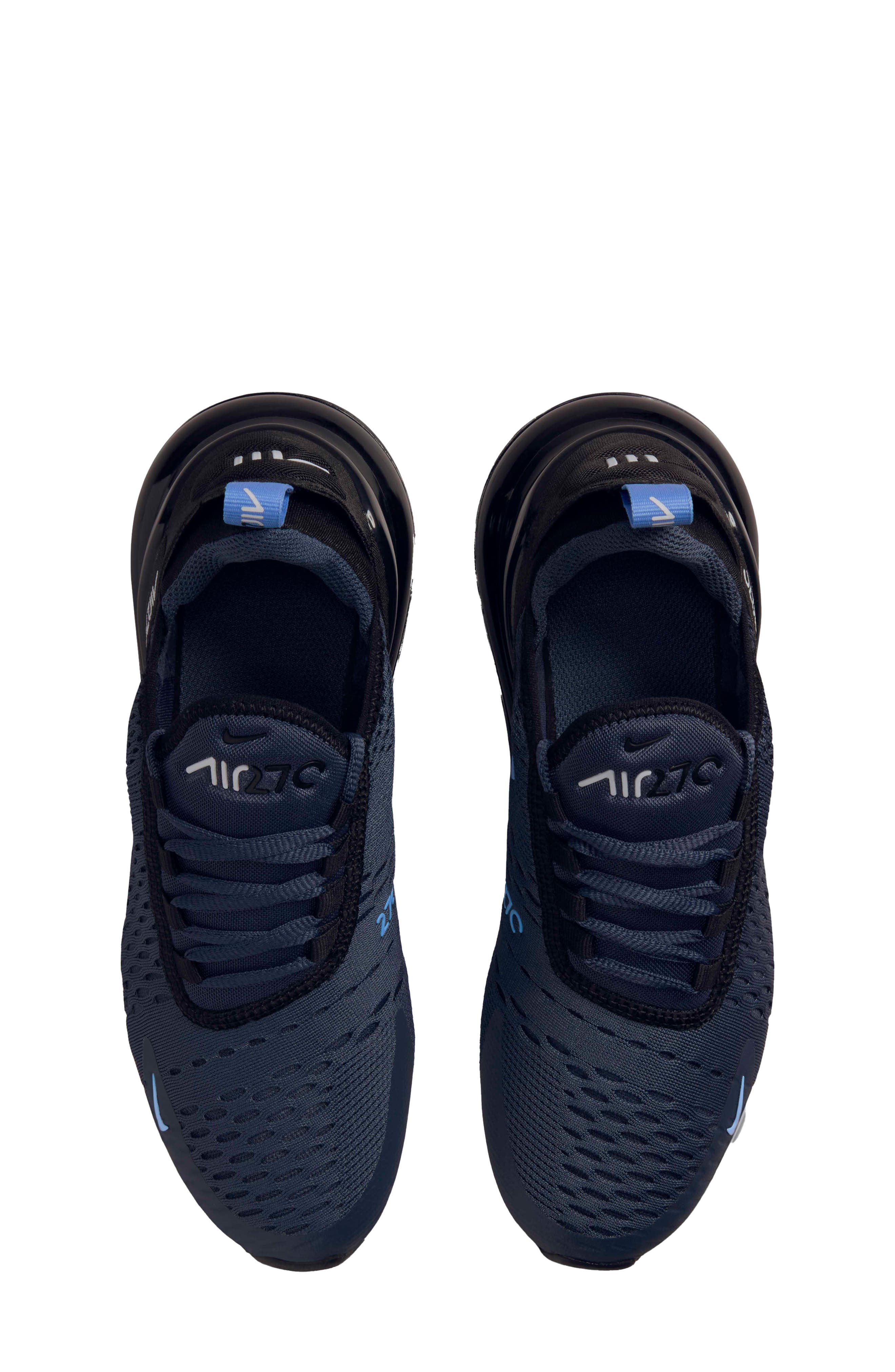 Nike Kids' Air Max 270 Sneaker, Alternate, color, Thunder Blue/ Black/ Royal