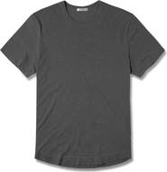 BUCK MASON Curve Hem Cotton Slub T-Shirt
