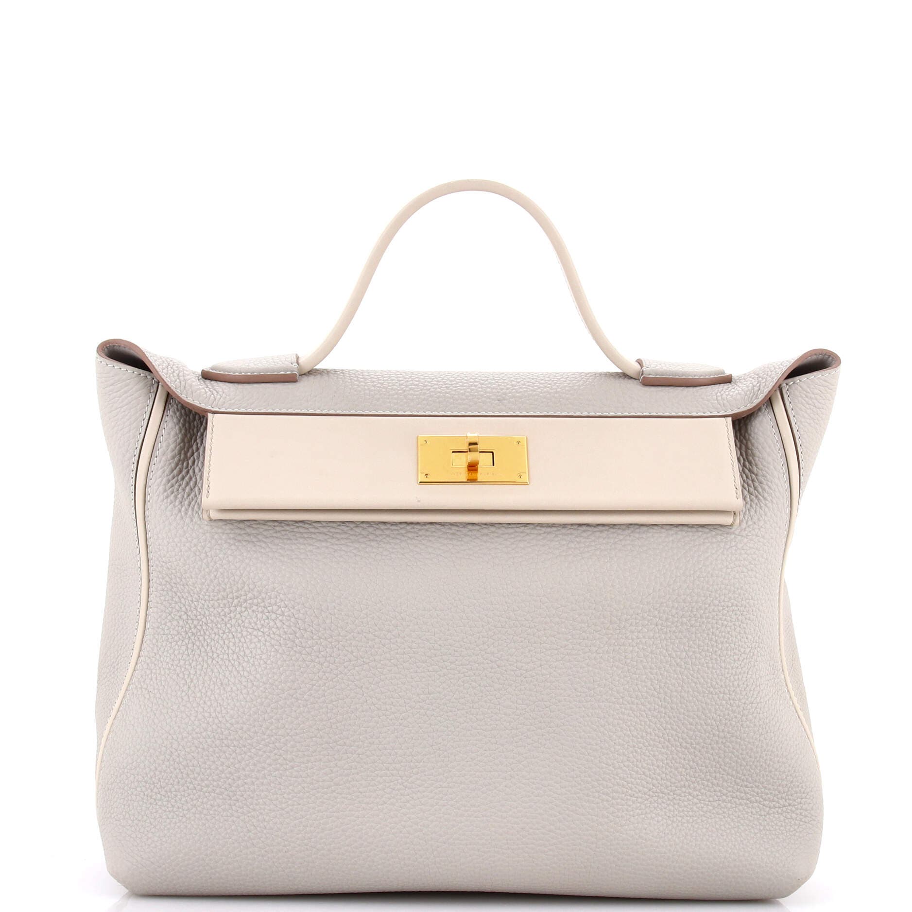 Pre-Owned Hermes 24/24 Bag Togo with Swift 35, Main, color, Gris Perle