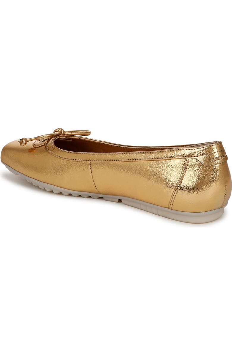 Franco Sarto Imara Square Toe Ballet Flat, Alternate, color, Gold