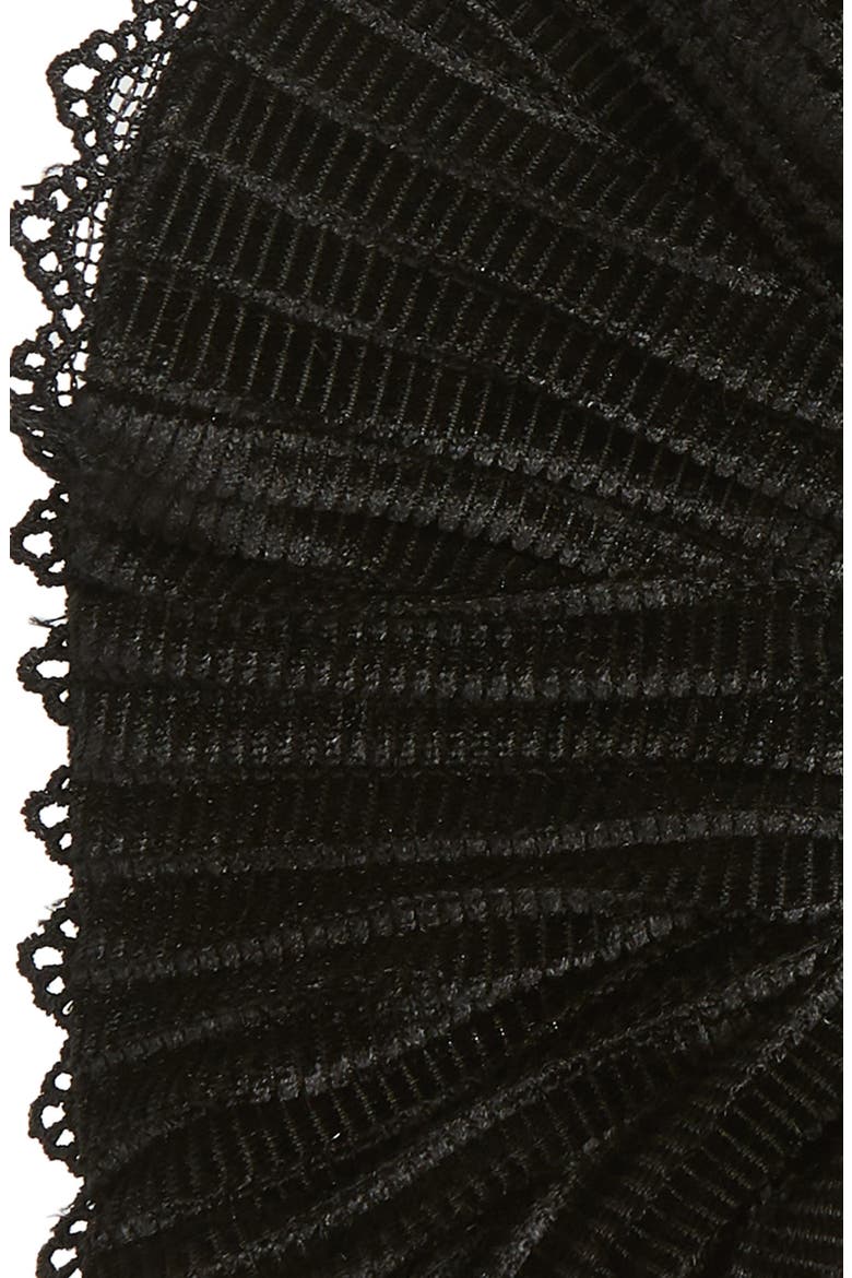 Oversized Velvet Scrunchie, Alternate, color, BLACK