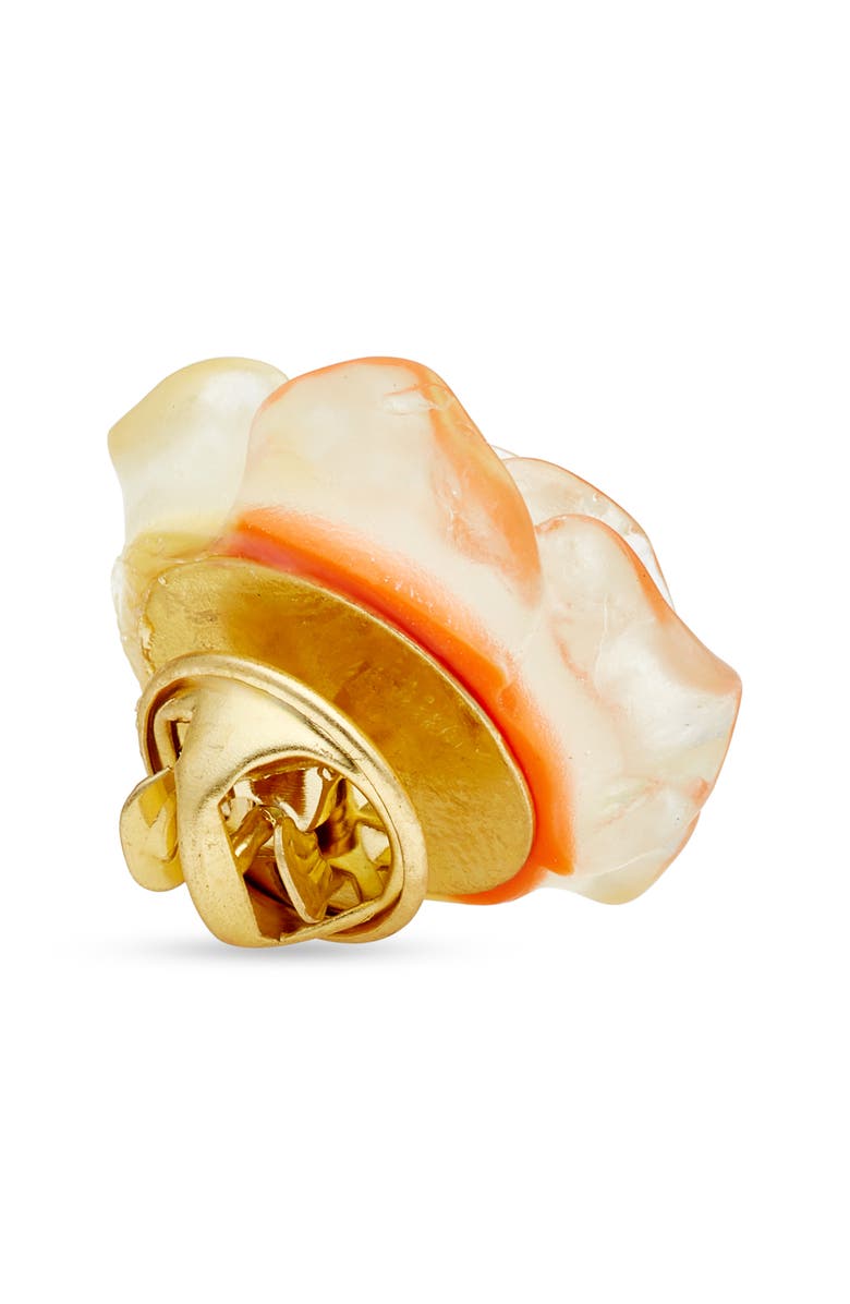 CLIFTON WILSON Pink & Yellow Pastel Lapel Flower, Alternate, color,