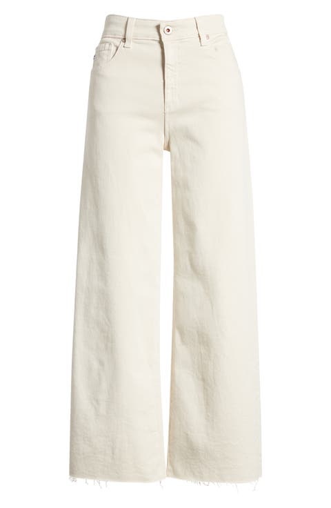 Saige Mid Rise Ankle Wide Leg Jeans