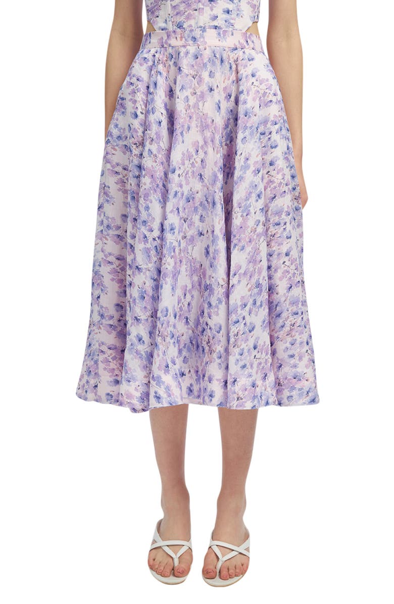 Bardot Mirabelle Floral Print Skirt, Main, color,
