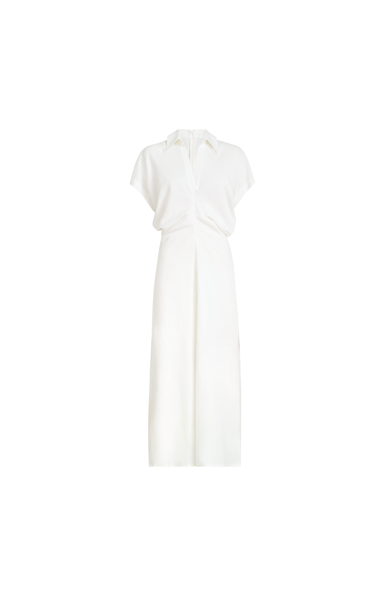 Brunello Cucinelli Twill dress with monili, Main, color, White