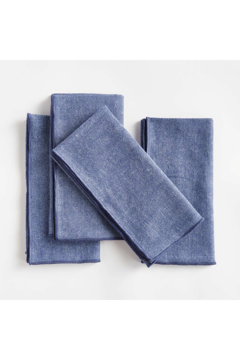 Barclay Butera Miramar Dinner Napkins Set Of 4, Alternate, color, Blue