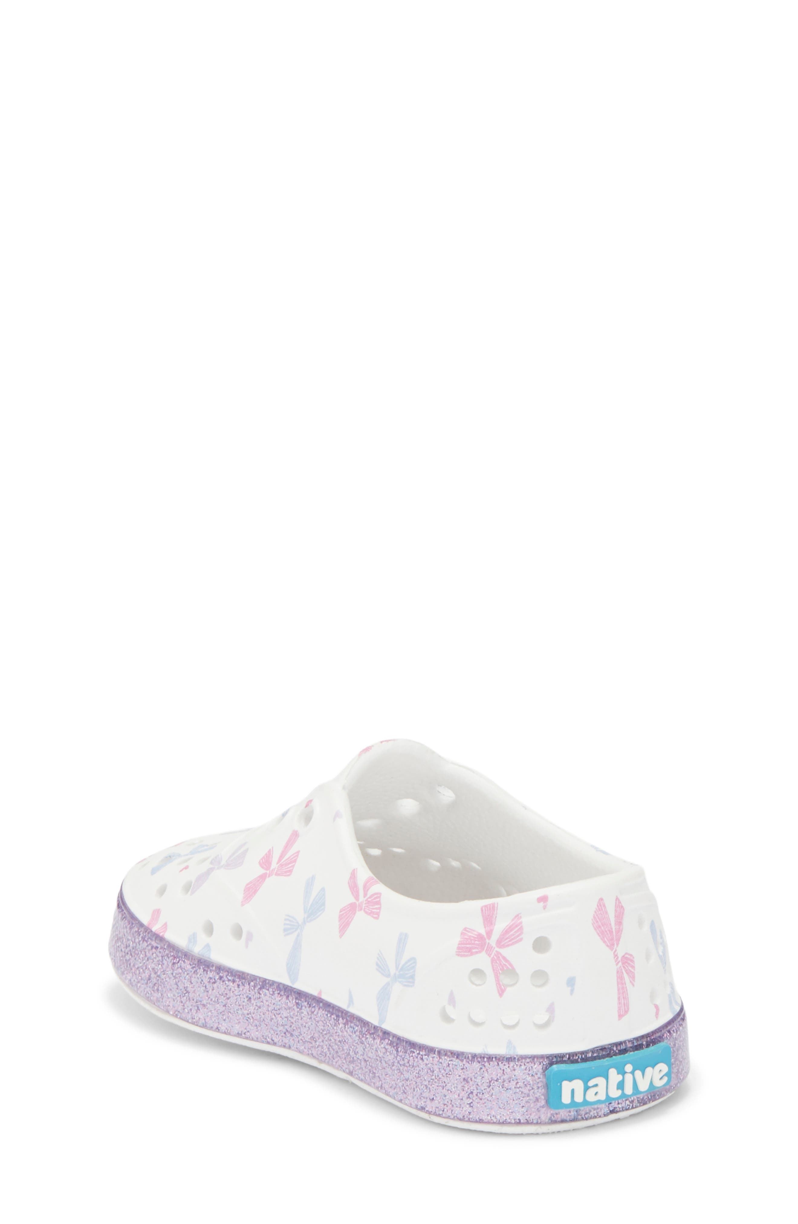 Native Shoes Kids' Miller Water Friendly Slip-On Sneaker, Alternate, color, Shlwht/ Troblng/ Hrtsbws