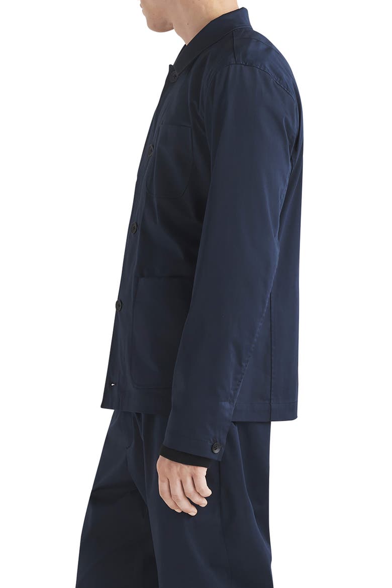 Evan Stretch Sateen Chore Shirt Jacket, Alternate, color, NAVY